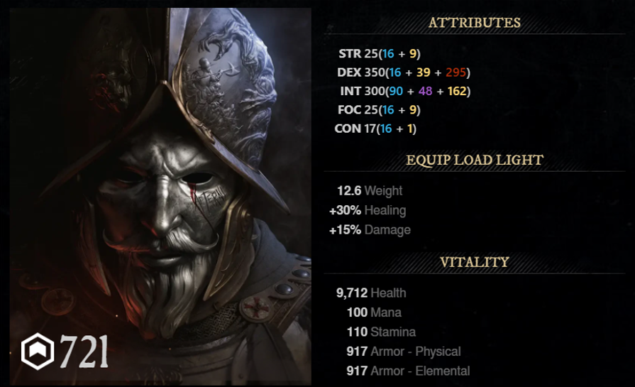 Evade Rapier Build details for New World Season 9