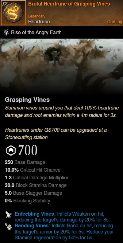 Rend Bot Build heartrune for New World Season 9