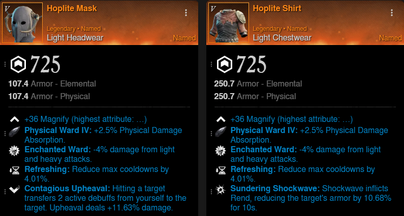 Rend Bot Build helm and chest for New World Season 9