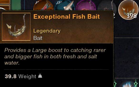 New World Fishing Luck Guide bait
