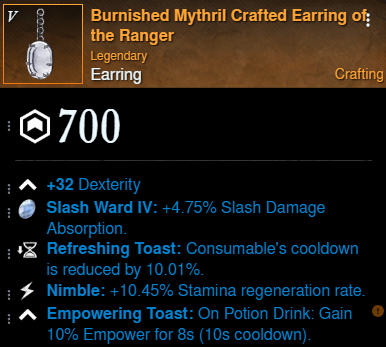 Venom DPS Build earring for New World Season 9