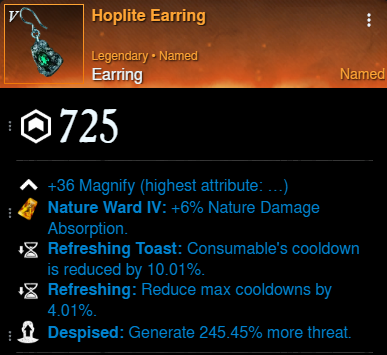 Tank Hoplite Earring