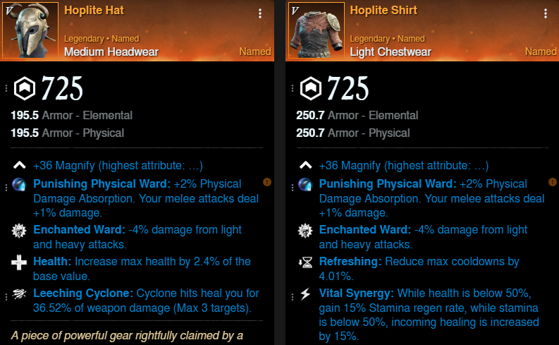 Venom DPS Build helm and chest for New World Season 9