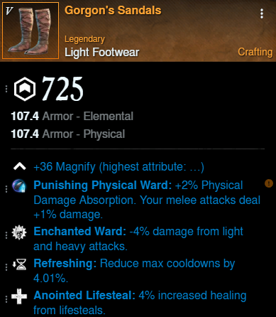 Venom DPS Build boots for New World Season 9