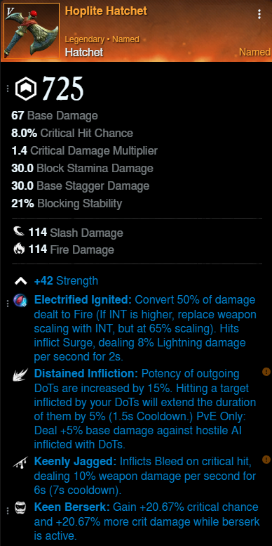 Venom DPS Build offhand for New World Season 9