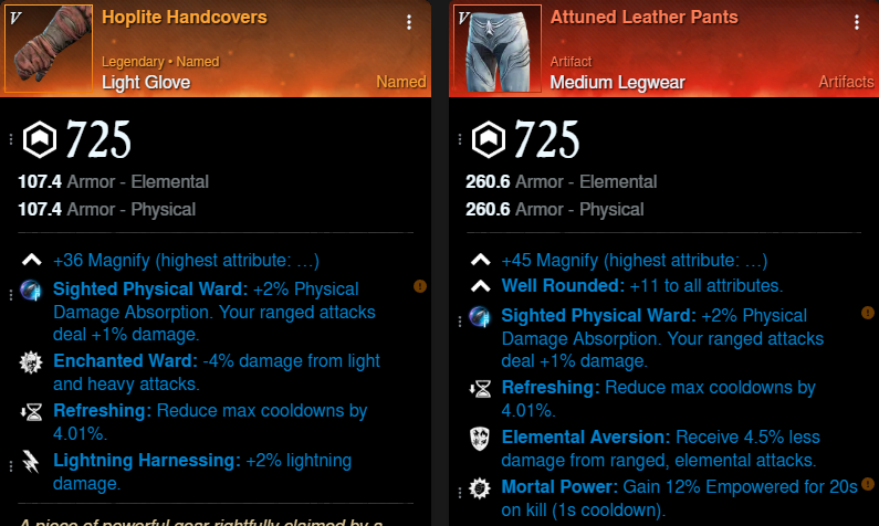 Boltcaster DPS Build gloves and pants for New World Season 9