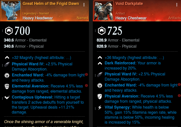 Mutated Tank Build helm and chest for New World Season 9