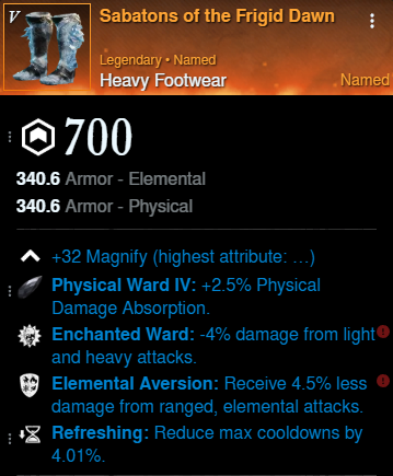 Mutated Tank Build boots for New World Season 9
