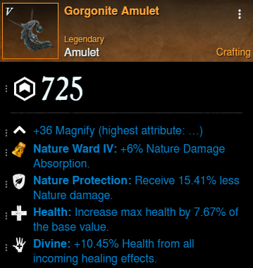 Mutated Tank Build amulet for New World Season 9