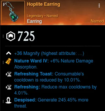 Mutated Tank Build earring for New World Season 9