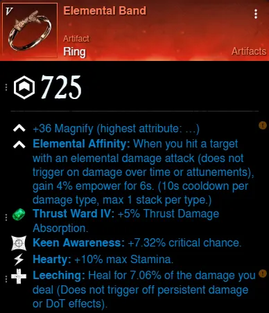 Grey Wizard’s Hat Build ring for New World Season 9