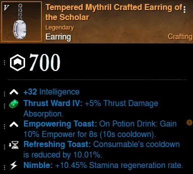 Grey Wizard’s Hat Build earring for New World Season 9