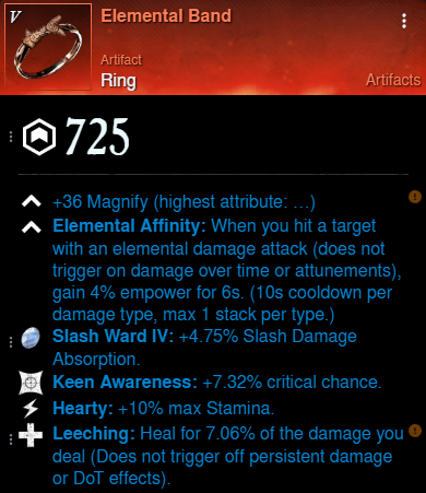 Invasion Musket Build ring for New World Season 9