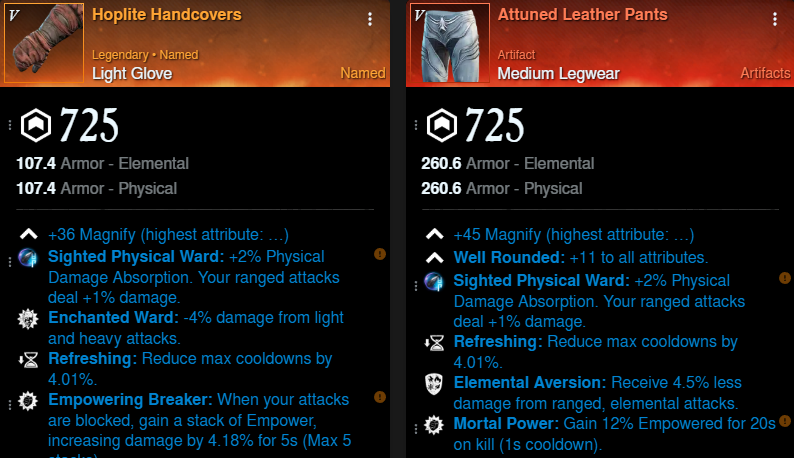 Freya’s Francisca Build gloves and pants for New World Season 9