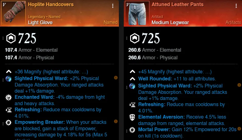 Freya’s Francisca Build gloves and pants for New World Season 9