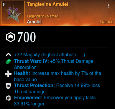 Shrapnel DPS Build amulet for New World Season 9