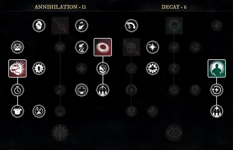 Aconite Build offhand skill tree for New World Season 9