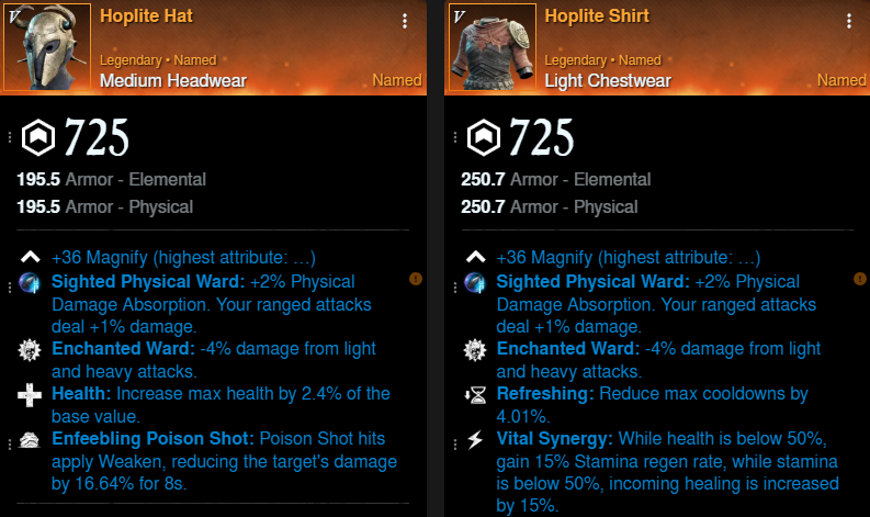 Aconite Build helm and chest for New World Season 9