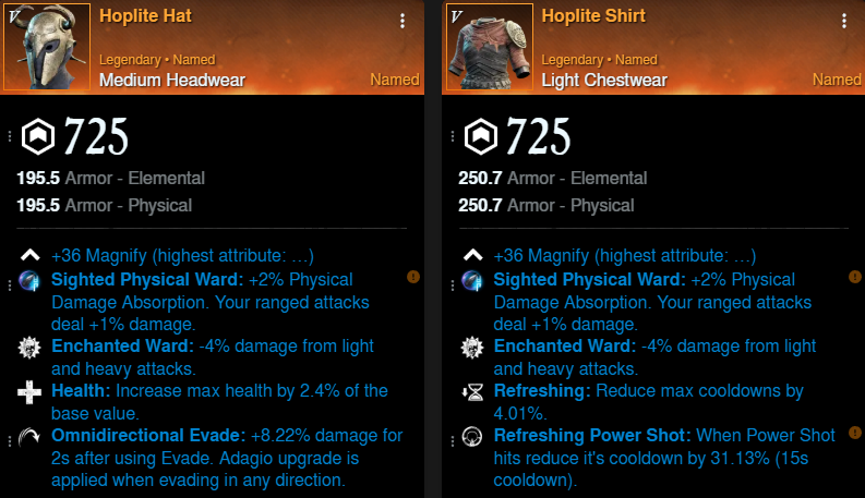 Invasion Musket Build helm and chest for New World Season 9