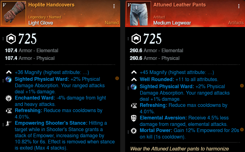 Invasion Musket Build gloves and pants for New World Season 9