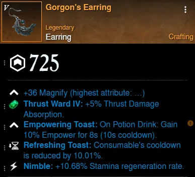 Invasion Fire Staff Build earring for New World Season 9