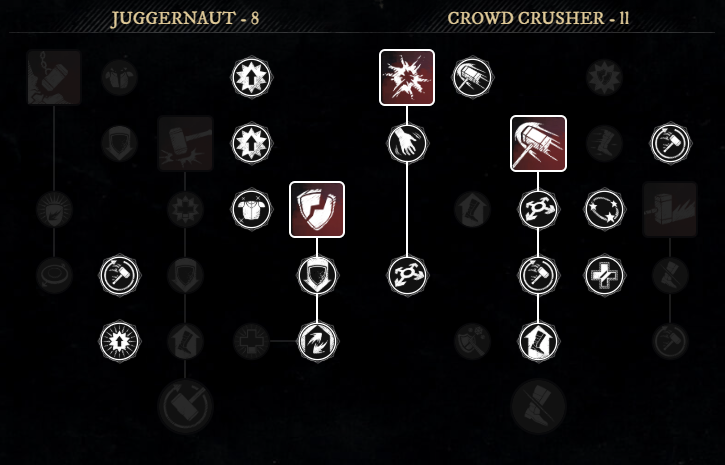 Sin Build offhand war hammer skill tree for New World Season 9