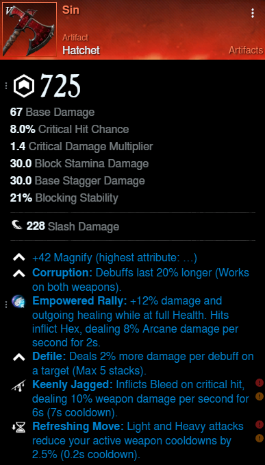 Sin Build for New World Season 9