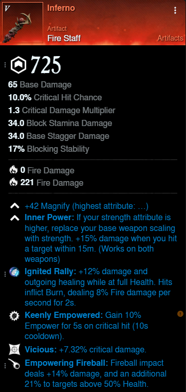 Hive of Gorgon Spear Build offhand Inferno for New World Season 9