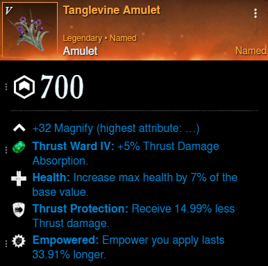 AoE Healer Build amulet for New World Season 9