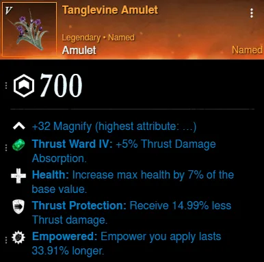 AoE Healer Build amulet for New World Season 9