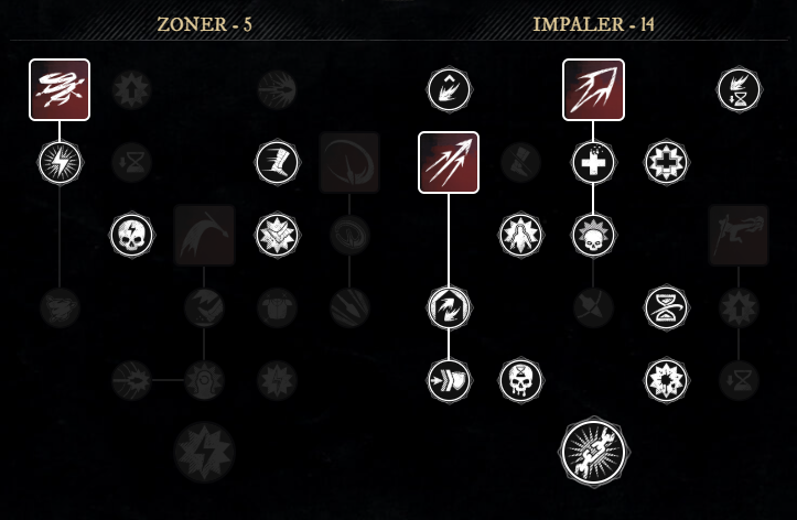 Hive of Gorgon Spear Build skill tree for New World Season 9