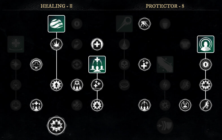 AoE Healer Build offhand skill tree for New World Season 9