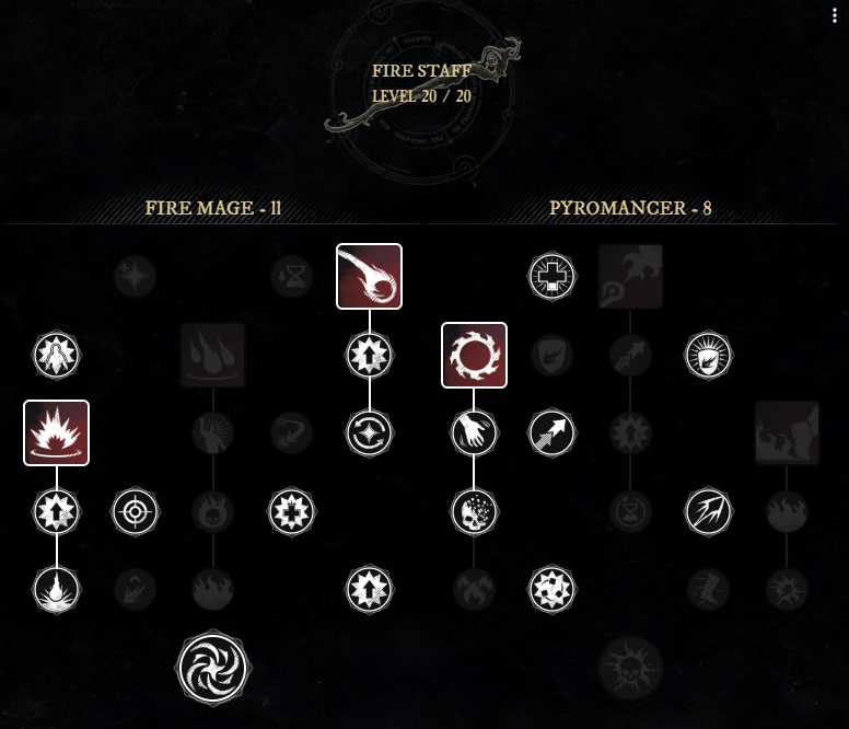 offhand Fire Staff