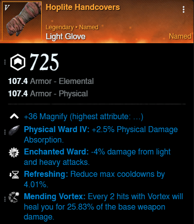 Buff Bot gloves for New World Season 9