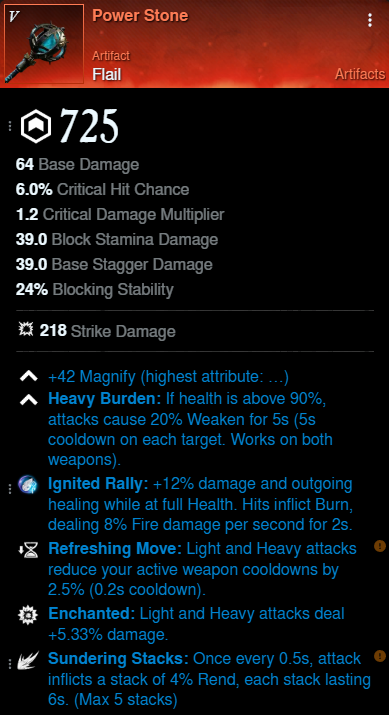 Buff Bot mainhand for New World Season 9