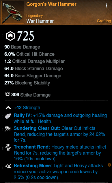 Buff Bot offhand for New World Season 9