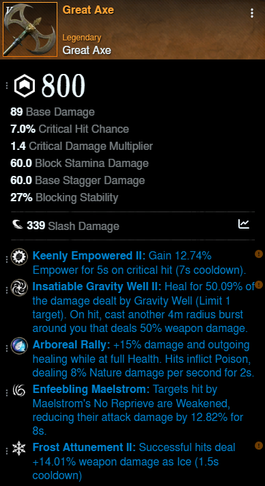Spear DPS Build offhand New World Season 10