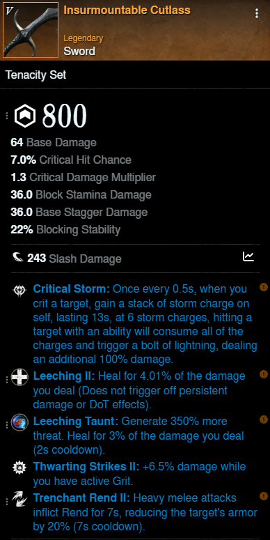 Hive of Gorgons Tank Build mainhand New World Season 10