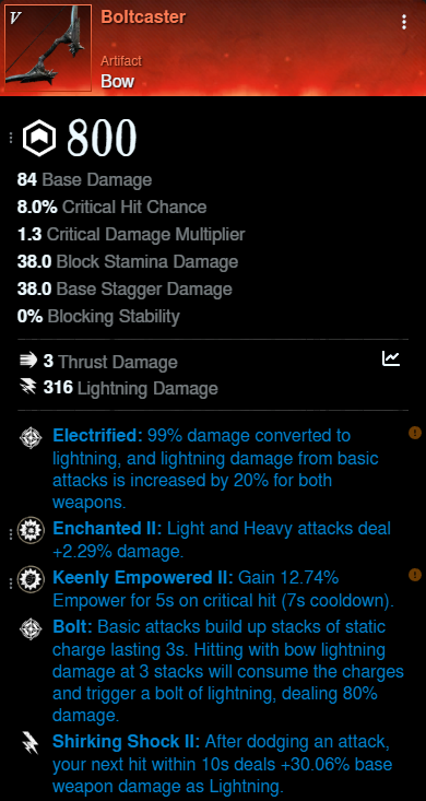 Boltcaster DPS Build mainhand New World Season 10